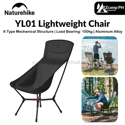 Naturehike YL01 Lightweight Camping Chair — Grey — product image 1