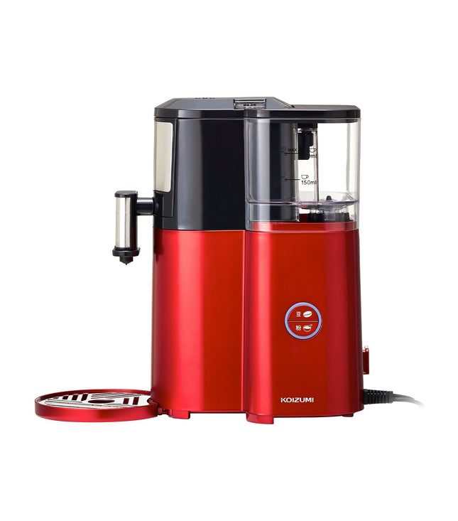 Koizumi Grind & Brew Coffeemaker — Red — product view 1