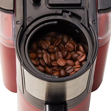 Koizumi Grind & Brew Coffeemaker — Red — product view 4