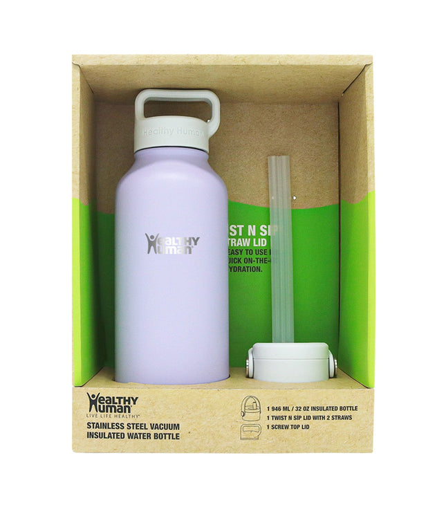 Healthy Human Stein Stainless Steel Water Bottle — 32oz — Lavender / 32oz — image 2