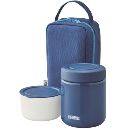 Thermos Food Jar with Container & Carrier Bag — 300ml, Navy — product image 5