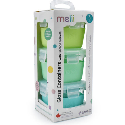 Melii Glass Containers with Sleeves — 3-Piece Set — product image 2