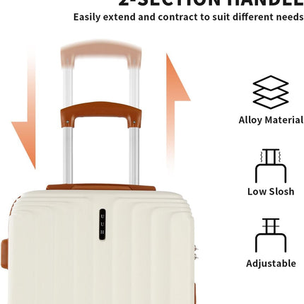 UUH six-piece luggage set product and feature photo