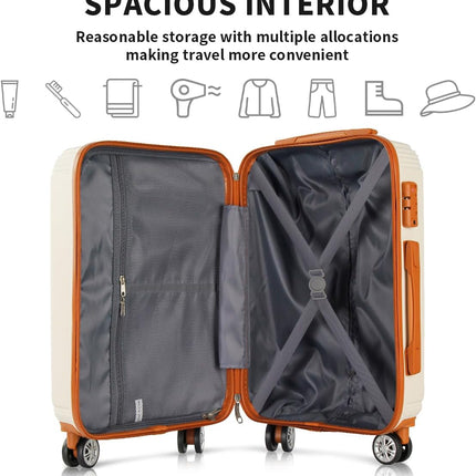 UUH six-piece luggage set product and feature photo